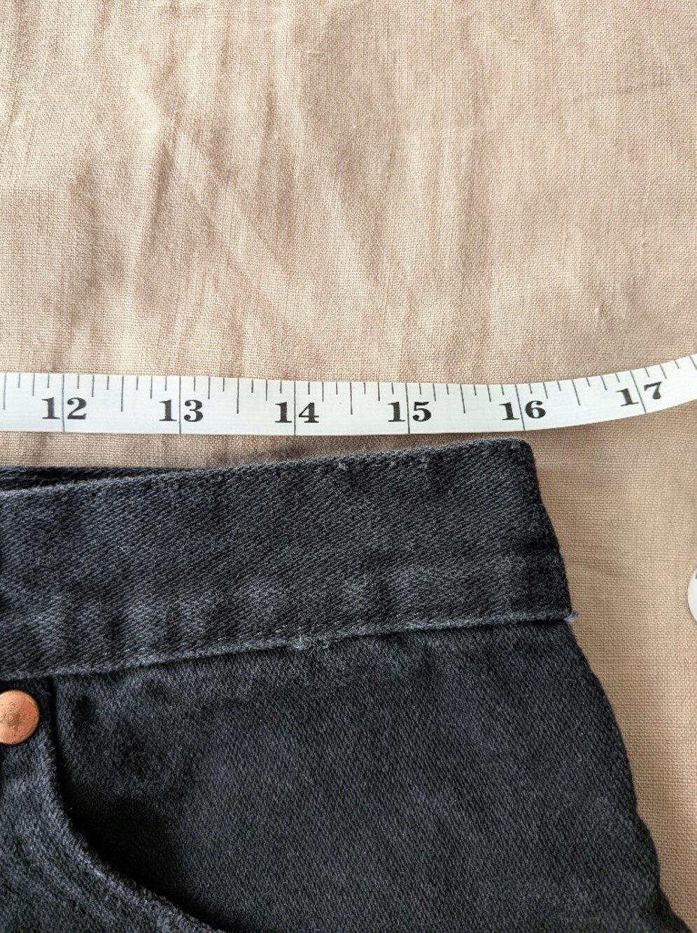 Wrangler Black Frayed High Rise Denim Women's Shorts - Picture 4 of 5
